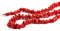 Sanna Gioielli Collana con frammenti di vero corallo del Mediterraneo (Corallo Sardo) tipocupolini con feremzza in argento 925/1000 anallergico