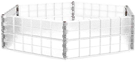 Schützendes Wachstums-Modul für Ergo-Hochbeet -System H, transparentes Modul Höhe 25 cm,