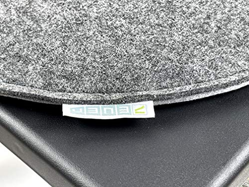 7even Filz Auflage Rund 35cm Grau/Dunkelgrau