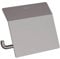 hansgrohe AddStoris - Toilettenpapierhalter mit Deckel, Klopapierhalter für Wandmontage, Klorollenhalter, verdeckte Befestigung, Badezimmer Zubehör, Brushed Black Chrome, 41753340