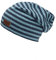 Sterntaler Unisex Slouch Streifle Beanie-Mütze, hellblau, 45