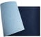 Exacompta 29164E Flexible Schreibunterlage Home Office, aus zweifarbigem Kunstleder (Polyurethan), weich und widerstandsfähig, 43 x 90 cm, marine-/himmelfarben