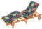 Liegenauflage, Auflage für Gartenliege 200 x 55 x 8 cm, Auflagen für Deckchair, Polsterauflage für Sonnenliege, Kissen für Liegestuhl, gesteppt - Bunte Bläter