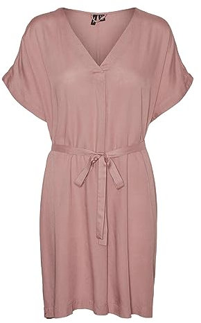 Vero Moda Women's VMBEAUTY SL Tunic GA NOOS Bluse, Nostalgia Rose, 33W / 32L