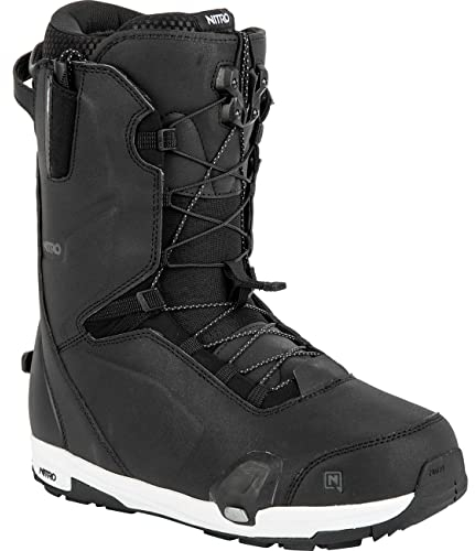 ATOMIC Herren Nitro Snowboards Profile TLS 23 All Mountain Freeride Freestyle Highend Premium Schnellschnürsystem Step On Boot Snowboardboot, Black, MP 28,0 // EU 42 2/3 // US 10