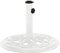 VIDAXL Base para sombrilla blanca 44 x 44 x 31 cm de hierro fundido