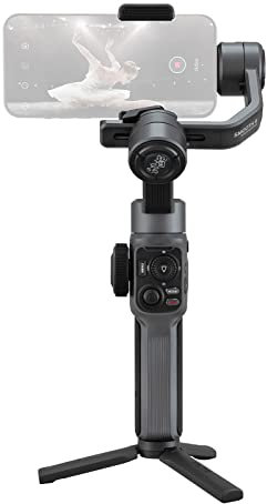 burko Smooth - Stabilizzatore Gimbal a 5 assi per smartphone a 3 assi, con Dolly Zoom Smart Tracking, per la maggior parte degli smartphone