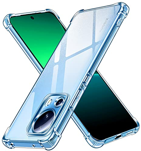 ivoler Klar Silikon Hülle für Xiaomi 13 Lite mit Stoßfest Schutzecken, Dünne Weiche Transparent Schutzhülle Flexible TPU Durchsichtige Handyhülle Kratzfest Case Cover