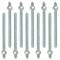 Isolbau Lot de 10 barres d'ancrage M16 x 300 mm - Homologation ETA - Ancrage composite galvanisé avec écrou et rondelle - Ancrage pour charges lourdes