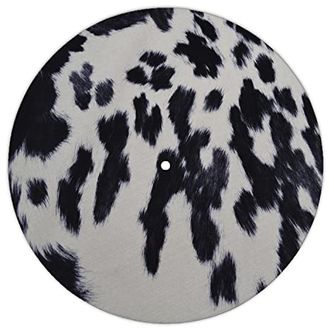 Next Ferry - Slipmat - Kuhfell - Plattenspieler Matte aus Filz - Slipmats für DJ's - Plattentellerauflage für alle Plattenspieler Turntables - gedruckt in Deutschland
