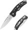 AuRiver 2 Pièces Petit Couteau Pliant, Couteau de Poche, Couteau de Poche avec Couteau Pliant, Mini Edc Outdoor Couteau à Deux Mains Pour le Plein Air, le Camping, la Survie (Noir)