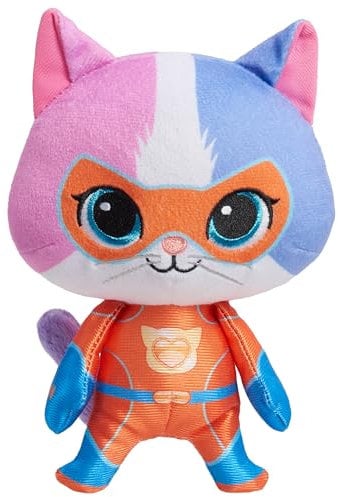 Just Play Disney Junior SuperKitties Small Plush Stuffed Animal, Buddy, Kitten, Kids Toys for Ages 2 Up by