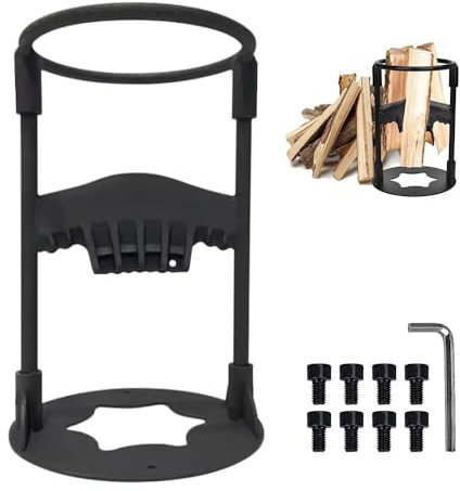 AVCXEC Holzspalter Manuell, Gusseisen Brennholzspalter, Tragbarer 19cm Manueller Holzspalter, Schwarz Anzündholz Spalter, Anzündholzspalter für Heim und Outdoor Camping