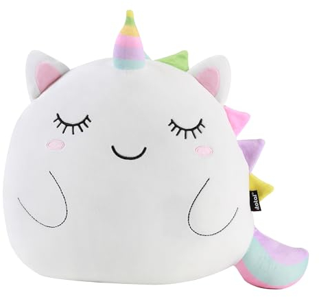 I-TOTAL ® - Cuscino Decorativo per Cameretta/Soggiorno, Soffice Cuscino in Stoffa a Forma di Animale (UNICORN)