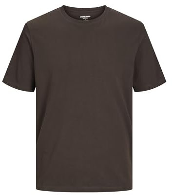JACK & JONES Men's Jjeorganic Basic Tee SS O-Neck Noos T-Shirt, Mulch, L