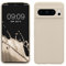 kwmobile Handyhülle für Google Pixel 8 Pro Hülle, für Pixel 8 Pro Case - Hülle Silikon - kabelloses Laden - Creme