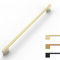 9BUILD 10 Pack Brushed Brass Cabinet Handles 256MM Zinc Alloy Kitchen Cupboard Handles Kitchen Door Handles Drawer Handles Long Kitchen Handles Wardrobe Handles UK0035