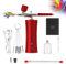 Holzsammlung Airbrush, Set di Pistola a Spruzzo con Compressore, Kit aerografo Portatile Wireless e Set aerografo a Mano Ricaricabile, per Trucco,Decorazione Torte,Unghie #(rosso)