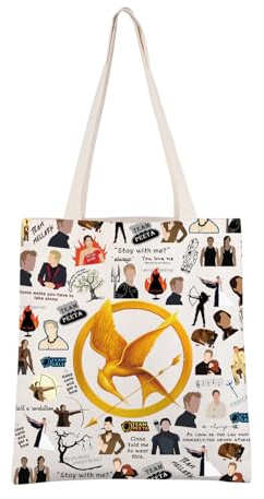 AKTAP Bolsa de mano inspirada en el pájaro hambriento de la película del hambre, regalo para los fanáticos de los juegos, bolsas de hombro vintage