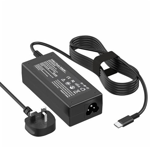 USB C Laptop Charger, 65W Universal Fast Charger Replacement for HP, Lenovo, Dell, Acer, Samsung, Asus Type C Power Adapter