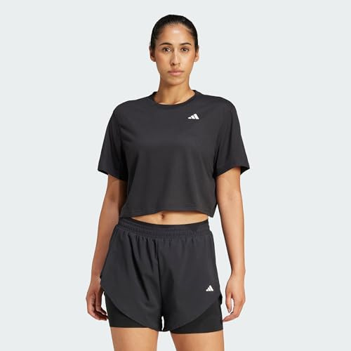 adidas Damen Train Essentials Boxy Workout Shirt, Black, XS