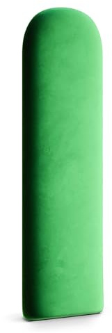 Muralo Wandkissen Gepolstert, Magic Velvet, Wandpolster - 30x80 cm, Grün | Wandpaneel, ideal als Bettkopfteil oder Lendenkissen - für Schlafzimmer und Wohnzimmer, einfache Anbringung mit Montagekleber