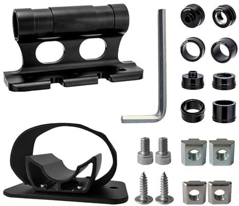 2PCS Bicycle Carrier Fixed Clip, Car Roof Bike Front Fork Mount Bike Fork Fixing Clip Rear Fork Mount Bracket Bike Block Fork Mount for Truck Trailer, Bike Transporting (Set B)