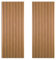 DecorAndDecor Acoustic Slat Wood Wall Panel and Ceiling Panelling Decorative 3D MDF 240 x 60 Oak - 2 Pack