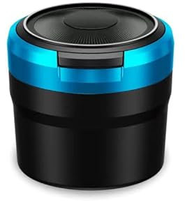 ULMANI Auto Rauchfreien Aschenbecher für Kia Sportage 2018-2021,Tragbare Rauchfrei Stand Zylinder Zigarette Abfalleimer Innenausstattung Tuning,D-Blue