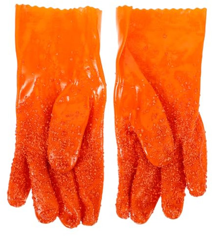 IWOWHERO 2pairs Kitchen Cooking Gloves Gloves for Peeling Potatoes Vegetables and Fruits Rosy Random Color