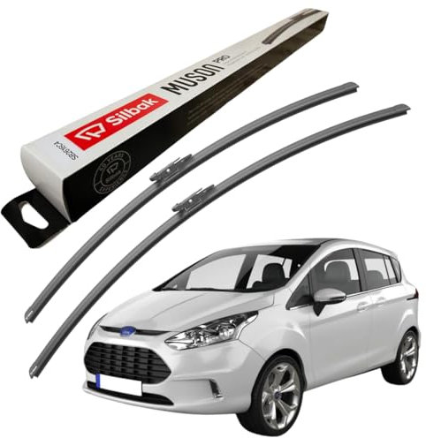 Silbak Windscreen Wipers, fits for FORD B-MAX (2012 ONWARDS) Front Wiper Blades, 750mm/650mm