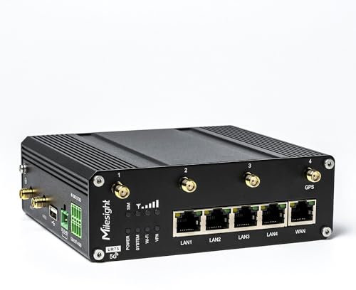 Milesight IoT Industrial Cellular Router Wi-Fi GPS Supported