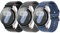 3 Stück Silikon Armband Kompatibel mit Samsung Galaxy Watch 7 FE 6 5 4 40mm 44mm/ 5 Pro 45mm/ Watch 6 4 Classic 43mm 47mm 42mm 46mm Damen Herren BGB