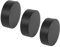 Yardwe 3St Hockey-Trainingszubehör Hockey Trainingspuck Eishockey Hockeyprodukt Hallenhockey Hockey-Puck im Fitnessstudio Multifunktions-Eispuck praktischer Hockeypuck Black