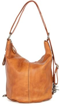 Spikes & Sparrow Leren Schoudertas - Claudria - Brandy Cognac