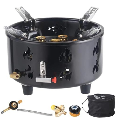 Réchaud de camping, mini réchaud à gaz butane, appareil de cuisson d'extérieur, réchaud de trekking, brûleur de barbecue, réchaud d'extérieur, brûleur naturel, réchaud à gaz d'urgence, brûleur à gaz