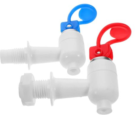 Gadpiparty 1pair Reusable Spigot for Water Coolers Push Button Water Dispenser Valve Leak Design Faucet Replacement for Beverage Dispensers