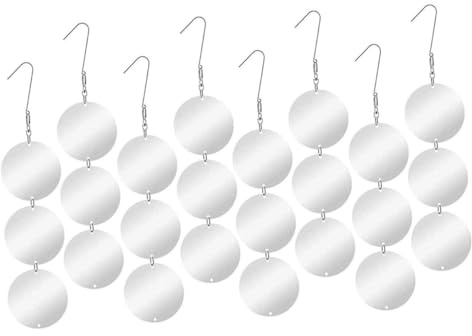 TOYANDONA 8stücke Reflektorscheiben Zum Abhalten Von Vögeln Vogelscheiben Aus Acrylmaterial Windwirbelscheiben Für Gärten Und Obstgärten
