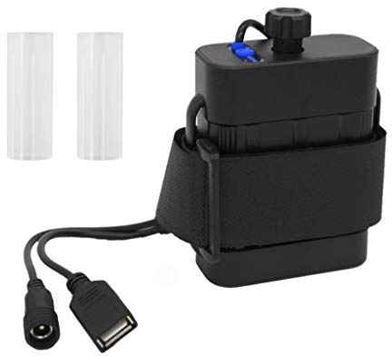 8.4V Rechargeable Battery Pack For Bicycle Lights & Headlamps IPX7 Battery Replacement 2 X 18650 Batteries Housing Case Holder Box Bracket Stand Shelf Storage Container Pack Cover Organizer Bag Pouch
