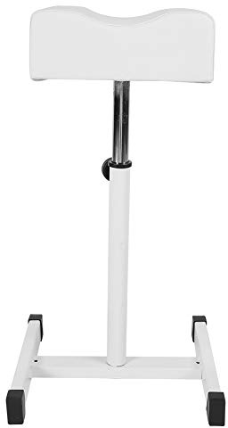 Silla Cosmética Resistente y Ajustable en Altura con Cojín de Asiento Suave para el Hogar, Banco, Color Blanco