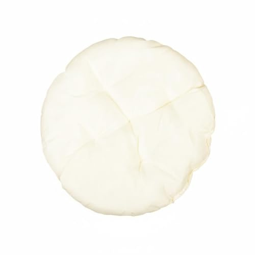 MotiveTech Rundes Katzenbett wendbar rundes Katzenkissen strapazierfähig wendbare Schlafmatte für kleine Hunde, Weiß, 45CM