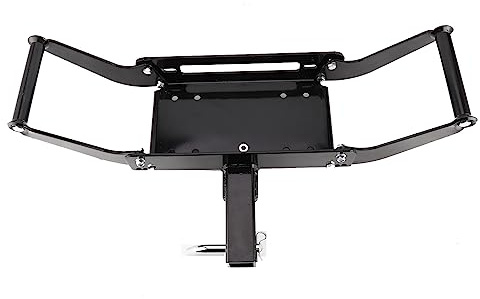 FAUOSWUK Support de Montage de Treuil Universel en Acier pour Treuils de 9 000 à 13 500 Lb, Camions ATV 4x4 Remorques