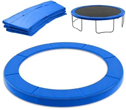 SDLDEER Trampolin Randabdeckung 306cm Außendurchmesser Trampolin Umrandung Federabdeckung Trampolin Randschutz UV-beständig Reißfest Trampolinzubehör Sicherheitsmatte (Blau)