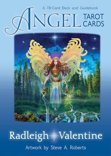 Mystical Colorful Angel Tarot Cards by Radleigh Valentine - 3.7 cm x 10 cm (78 Card Deck) - Engaging & Fun Cards - Perfect for School Activity