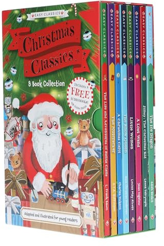 Christmas Classics 8 Books Box Set- Little Women, A Christmas Carol, The Nutcracker, The Ice Dragon, The Life and Adventures of Santa Claus, Jimsy: ... Christmas Classics Children's Collection)