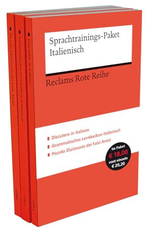 Sprachtrainings-Paket Italienisch: [Fremdsprachentexte] – 3 Bände eingeschweißt – Lernpaket; Italienisch lernen – 30096 (Reclams Universal-Bibliothek)
