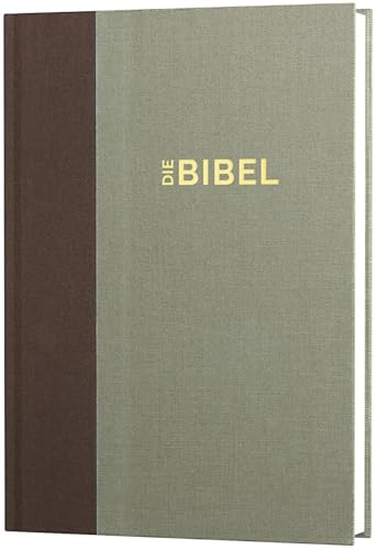Schlachter 2000 Bibel – Standardausgabe (Duoleinen braun/khaki, fester Einband): Standardausgabe, Cover: Duoleinen / Fadenheftung
