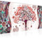 Runa Art Tableau Decoration Murale Gustav Klimt L'Arbre De Vie 1 Partie Moderne Toile non tissée Salon Salle Abstrait Art Rose 004612c