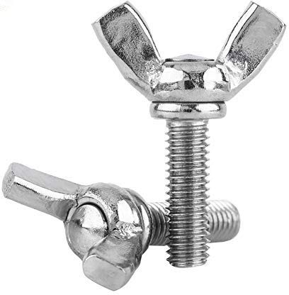 Confezione 5 pezzi Bulloni a vite a farfalla in acciaio inox 304 M5 304 Bulloni a farfalla per viti ad alette in 8 stili(M5*16mm)
