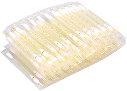 100Pcs Vitamin E Oil Swabs Stick Disposable VE Cotton Swab Protect Lip Gum Anti-Dry Moisturizing Cotton Sticks Teeth Whitening Kits Lip